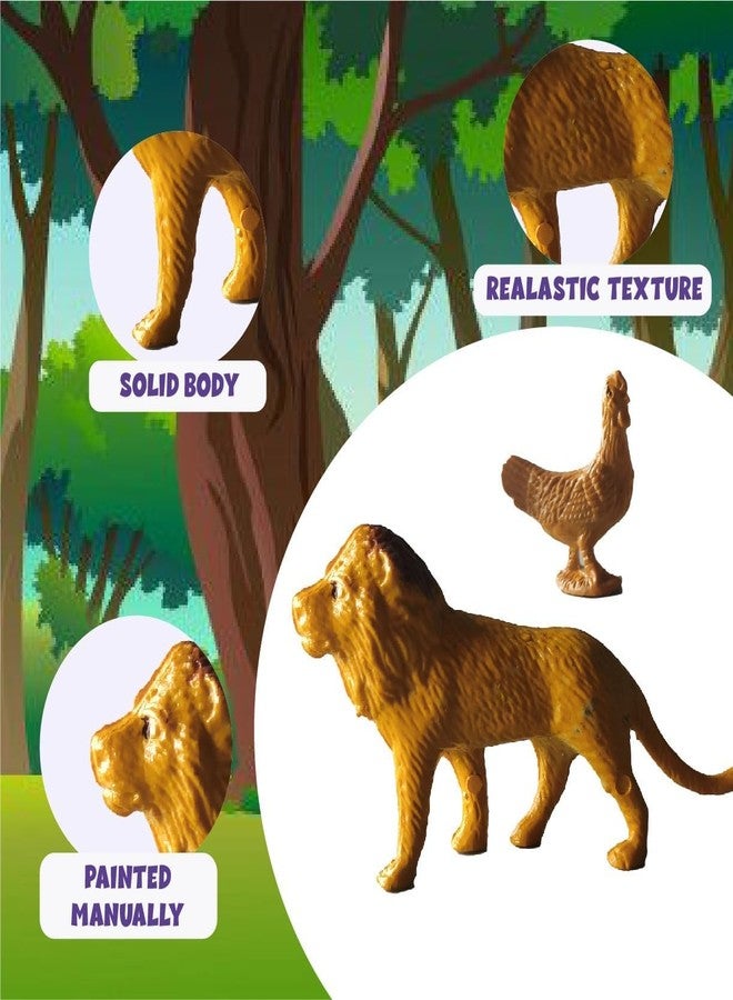 Mallexo PVC Animal Figure Toy Set Combo of 31PCs Farm and Jungle Animals Playsets with an Artificial Tree and Fencing | Ideal for Birthday and Return Gifts Educational Toyset for Kids Ages 3 and Up - Image 4